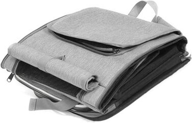 Клітка-переноска для тварин на велосипед Asixxsix, розширювана, складна, для собак та котів до 8 кг (сіра)