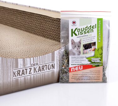 Котячий будиночок-ігрова панель Kratzmöbel 2.0 XXL | Ігровий когтеточка з гофрокартону та котячої м'яти | 34 x 56 x 12 см