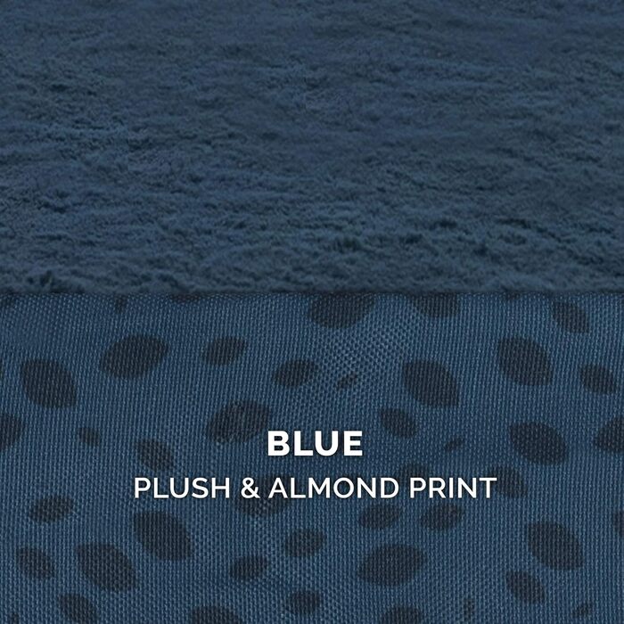 Ліжко для собак Furhaven великого розміру з ортопедичним матрацом, стиль дивана, знімний чохол, велике (135 x 102 x 24 см, блакитно-горіховий)