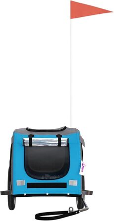 Причіп для собак на велосипед, Oxford, 30 кг, блакитний/сірий - Pet Trailer Model93869