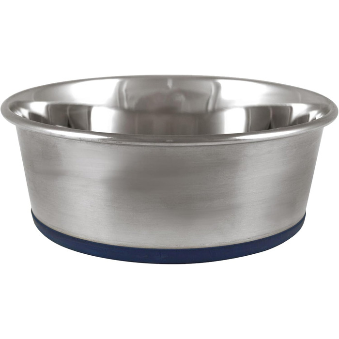 Миска для собак Our Pets з нержавіючої сталі 1.25qt, з гумовим дном, преміум-якість