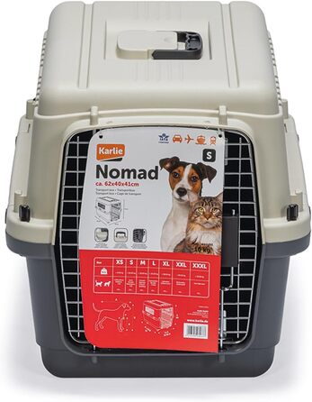 Переноска для тварин Karlie Nomad L, 61×40×40,5 см, до 10 кг, авіаперевезення