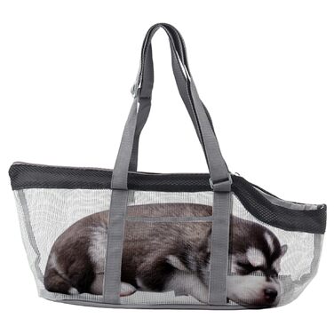 Переноска для тварин Haustier, сітчаста переноска для котів з регульованою ручкою та дном, дихаюча переноска для собак маленьких порід для вулиці