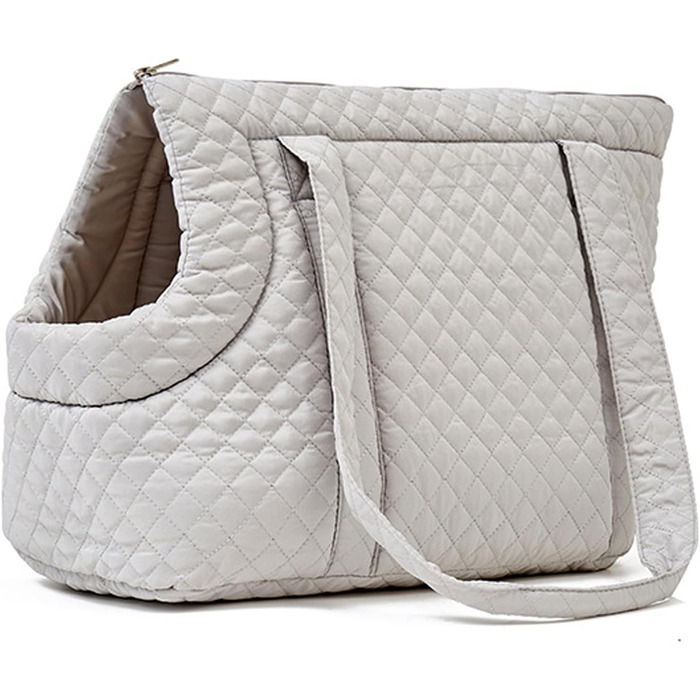 Транспортна сумка для собак та котів з бавовни | Сумка-переноска для собак, кошенят, теплий варіант сірого кольору