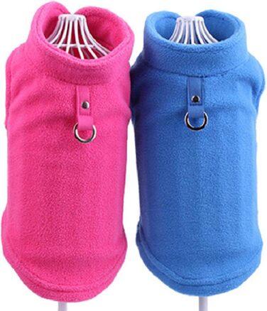 Зимовий теплий теплий одяг для собак UKKO: теплий флісовий одяг для собак, одяг для цуценят, теплий одяг для бульдога, костюми, куртка для маленьких собак, жилет для чихуахуа, чорний, XL