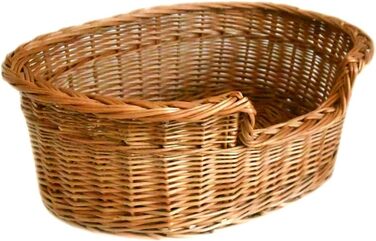 Лежак MyBer для котів і собак з лози, 68×50×20 см – кошик-софа для домашніх тварин