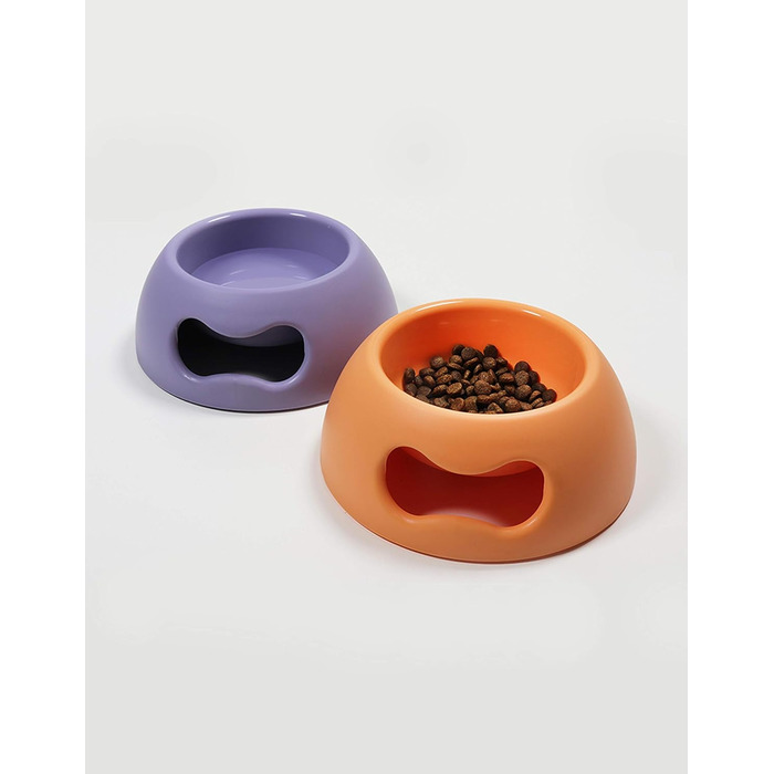 Миска для собак та котів UNITED PETS Pappy, екологічна, з Італії, 350 мл, помаранчевий колір