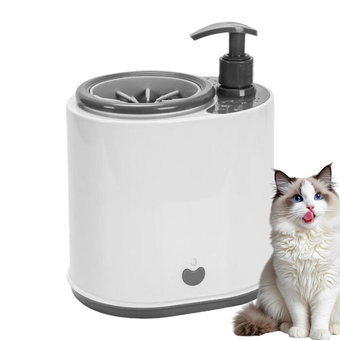 Автоматичний мийка лап для собак | Масажер лап | Мийка лап з м'якими щітками та мильним резервуаром | Для цуценят, котів, прогулянок