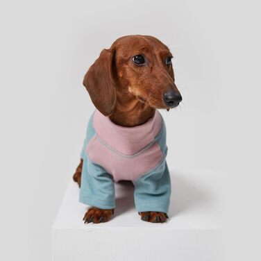 Світшот-куртка для собак Дакль, бавовняний пуловер, комбінезон для мініатюрних даклів, піжама, одяг для тварин з двома ніжками, з довгими рукавами, еластичний, м'який, зручний, рожева футболка для домашніх тварин S