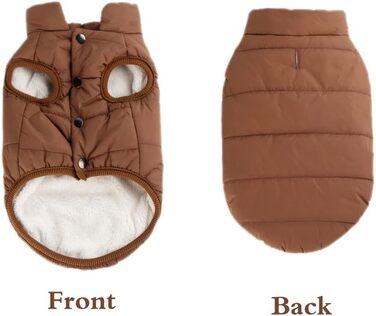 Зимовий теплий одяг для собак Oncpcare: теплий, непромокаючий костюм з флісу для собак, тепла жилетка для собак та котів, підходить для розміру 2XL (обхват грудей 72 см)