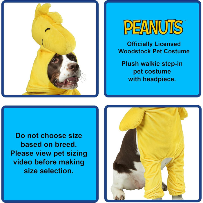 Костюм для домашніх тварин Woodstock від Rubies, для собак та котів, розмір S