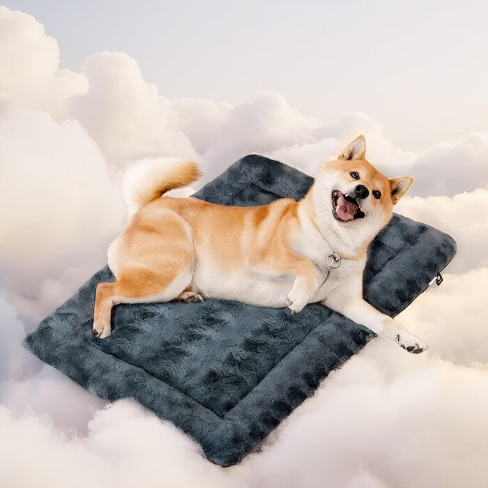 М'яка собача ковдра Mora Pets: зручна та миюча підстилка для собак маленьких, середніх та великих порід, 60 x 45 см, сірий колір