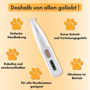 Триммер для собак: безпечне підстригання подушечок лап, 2 шт.