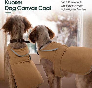 Зимовий теплий куртка для собак Kuoser з відбиваючими елементами, флісова жилетка для маленьких та середніх цуценят, водонепроникна та вітронепроникна жилетка для собак з отвором для повідка, XS-3XL, Зелений (XXL(Обхват грудей:70-85см;Обхват шиї:73см), Ко