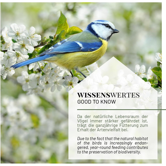 Пташник для диких птахів WILDLIFE HOME XL - годівниця для птахів, стійка до погодних умов, для саду та балкону