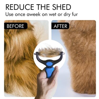 Гребінець для вичісування собак та котів OneCut - вичісування, розплутування, видалення ковтунів (червоний)