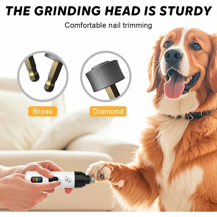 Електричний точило для нігтів домашніх тварин Silent Groom Pro, USB, для собак та котів