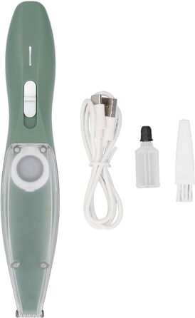 Електрична машинка для стрижки шерсті тварин SIXRUN, з акумулятором 600 mAh, для собак та цуценят, легка, з нержавіючої сталі, зелена