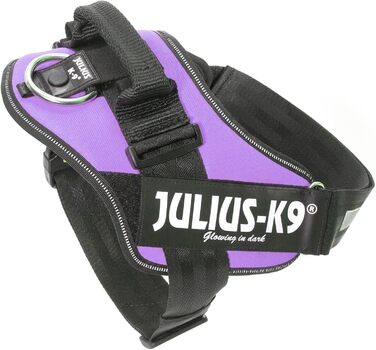 Шлея Julius-K9 IDC Powerharness для собак, фіолетова, розмір 1, з 2 патчами