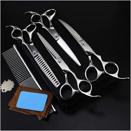 Набір ножиць для собак, догляд за шерстю тварин, вигнуті ножиці, набір інструментів для стрижки шерсті