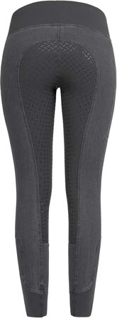 Джинсові легінси для верхової їзди RIDERS CHOICE з силіконовим повним покриттям та кишенею для телефону - RidersDeal Collection (Сірий, 32)