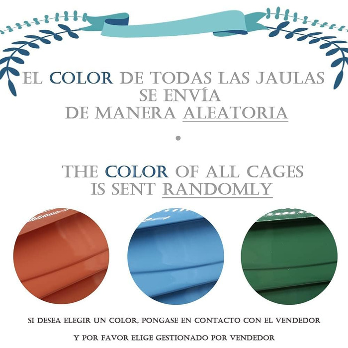 Клітка для птахів BPS металева з годівницею та гойдалкою, 30 x 23 x 39 см, BPS-1160