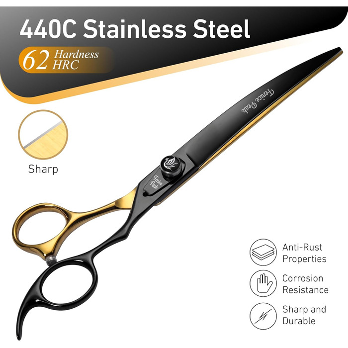 Ножиці для грумінгу собак Fenice Peak 8