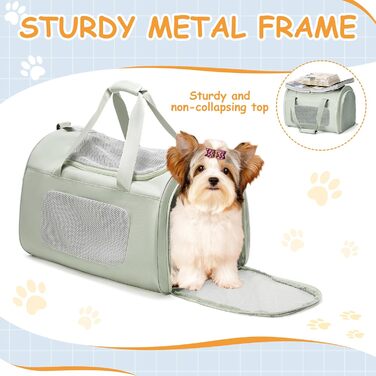 Транспортна переноска для котів та собак великих порід, XL, 53x36x34 см, зелена