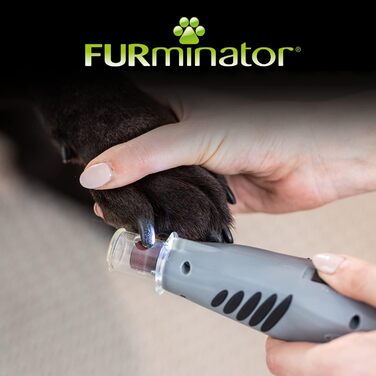 Шліфувальник кігтів для собак та котів Furminator - бездротовий, з LED-підсвіткою та 2 швидкостями