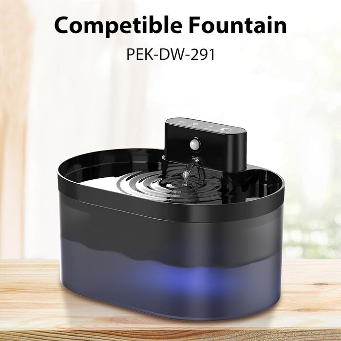 Запасні фільтри для фонтанів для котів, 2.2 л, 6 шт.