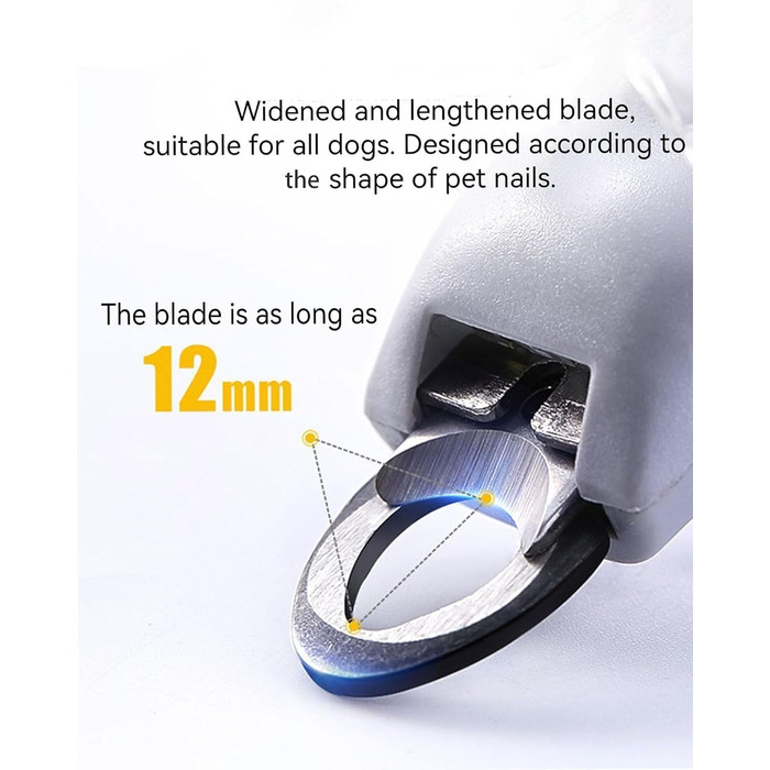 Професійний триммер для кігтів Pawthentic Krallenschneider з LED-підсвічуванням та лупою (2 шт.)