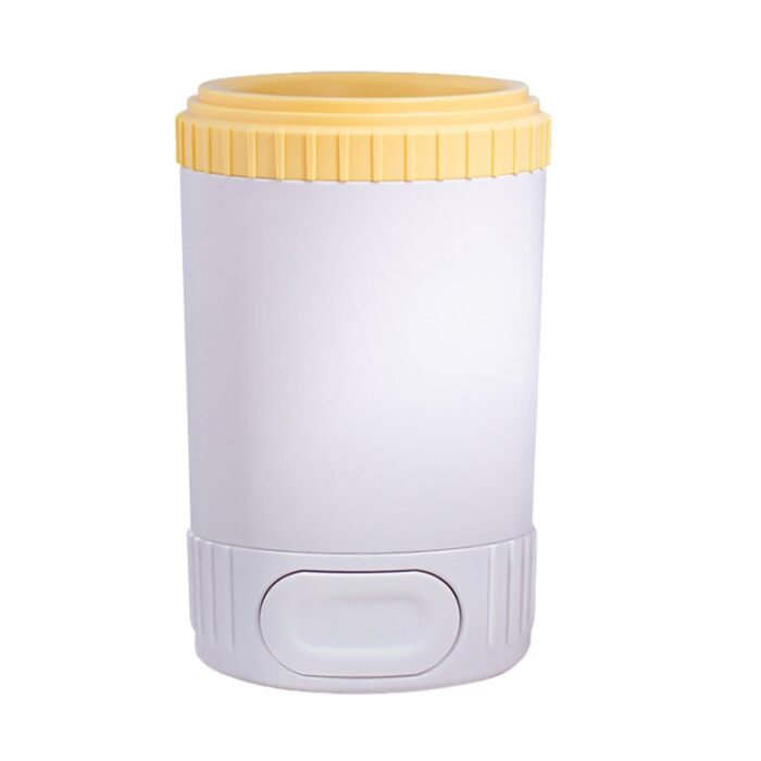 Автоматичний мийник лап для собак, мийка для лап домашніх тварин, щітка для чищення лап, підходить для всіх порід, жовтий