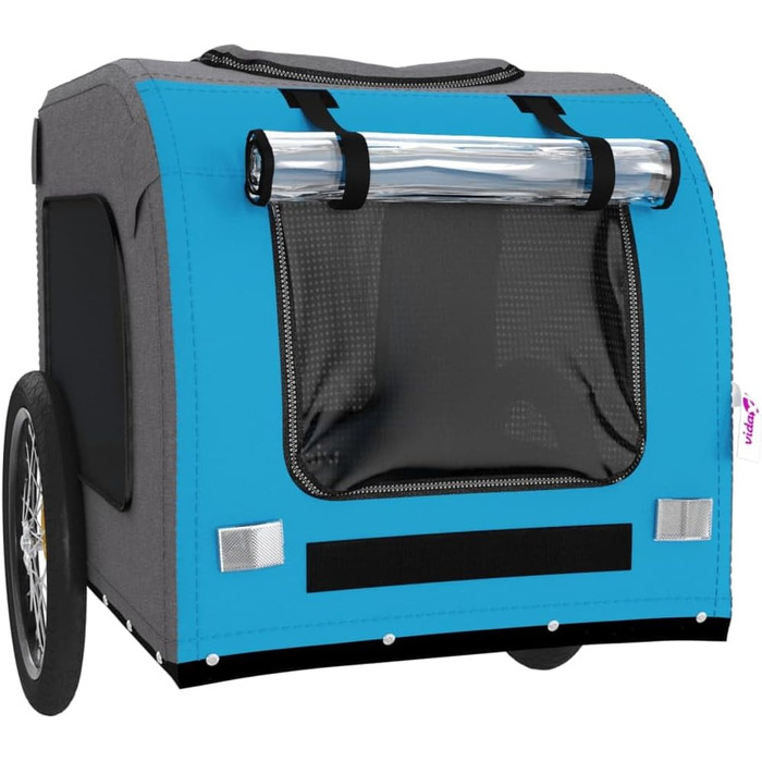 Причіп для велосипеда ZEYUAN для собак, блакитний та сірий, Oxford-тканина та сталь