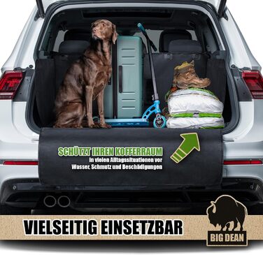 Захисна килимок у багажник BigDean для собак та багажу з захистом бокових стінок та бампера – водонепроникний та брудовідштовхуючий