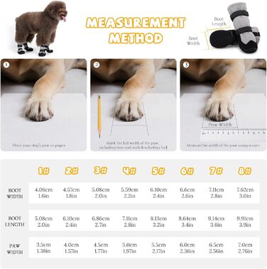 Зимові чоботи для собак BWBIKE: захист від ковзання на льоду, дощі та снігу. Чоботи з гумовою підошвою, сірі, розмір 5