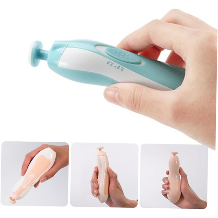 Електричний триммер для нігтів Milisten для котів та собак з LED-підсвіткою, тихий мотор, безпечна догляд, блакитний колір