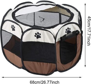 Клітка-загон для тварин, портативна клітка для собак, кроликів, котів. З тканини Oxford 600D для використання в приміщенні та на вулиці