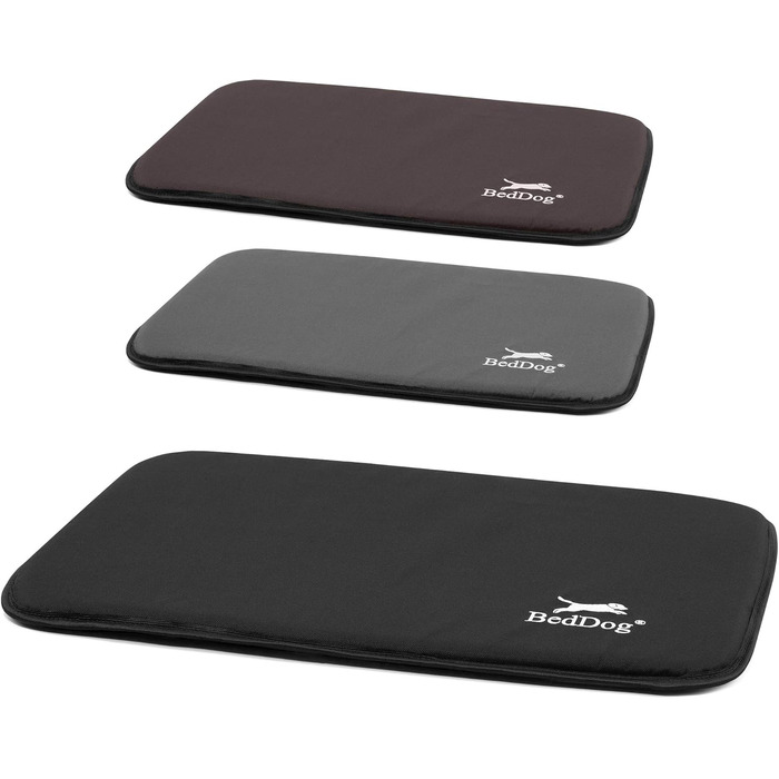 Килимок для собак BedDog® CORA - зручний лежак з Cordura, міцний, великий, чорний (60x40 см)