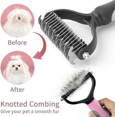 Щітка для собак від випадання шерсті, інструмент для догляду за шерстю, професійна щітка для собак (Сірий)