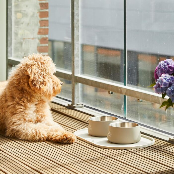 DOG Copenhagen Libra антипригарний водонепроникний килимок для годування собак, Coffee Cream, розмір S