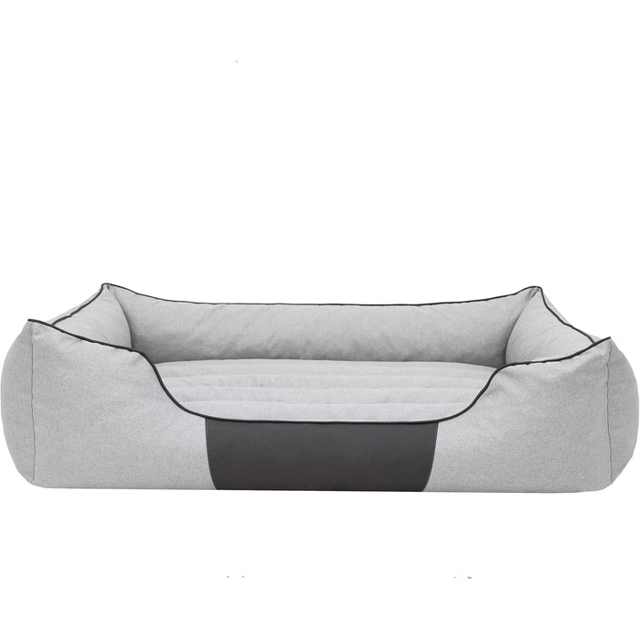 Крісло-ліжко для собак XL 85x65 см, м'яке, сіре (також розміри XXL 110x90 см)