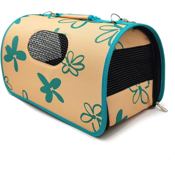 Сумка-переноска для собак, котів та інших тварин BPS: зручна та стильна переноска для вашого улюбленця (43.5x25x25 см, блакитний, зелений, червоний, чорний, сірий)