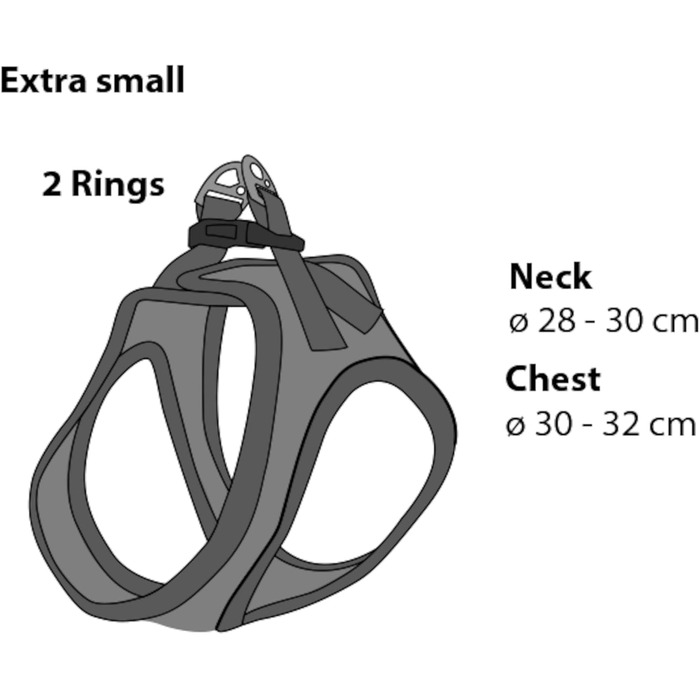 Шлейка для собак середнього розміру Flamingo Step&Go Bento (фіолетовий, XS)