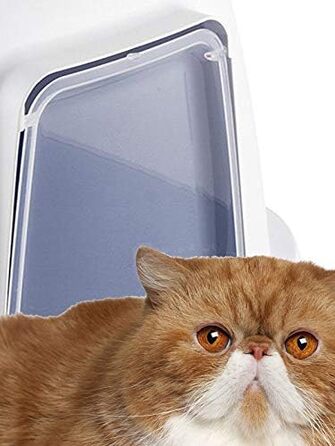 Лоток для котів Stefanplast Super Queen, 55 x 71 x 46,5 см, сталево-блакитний