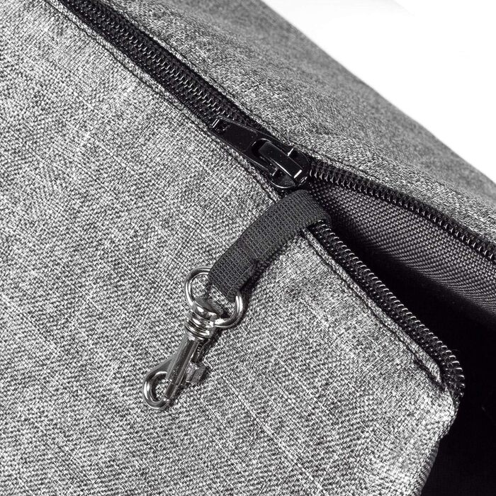 Сумочка для собак BOUTIQUE ZOO, переноска для цуценят - сіра, S (до 5 кг), L 34 x 22 x 26 см