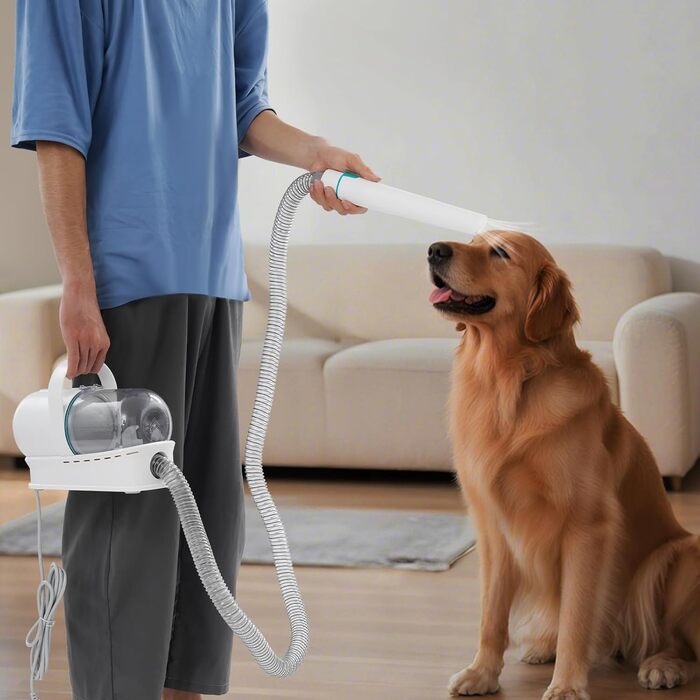 Набір для стрижки тварин 7-в-1 Fellschermaschinen-Set: стрижка, видалення шерсті собак та котів, 400W, 13000Pa, 6 насадок