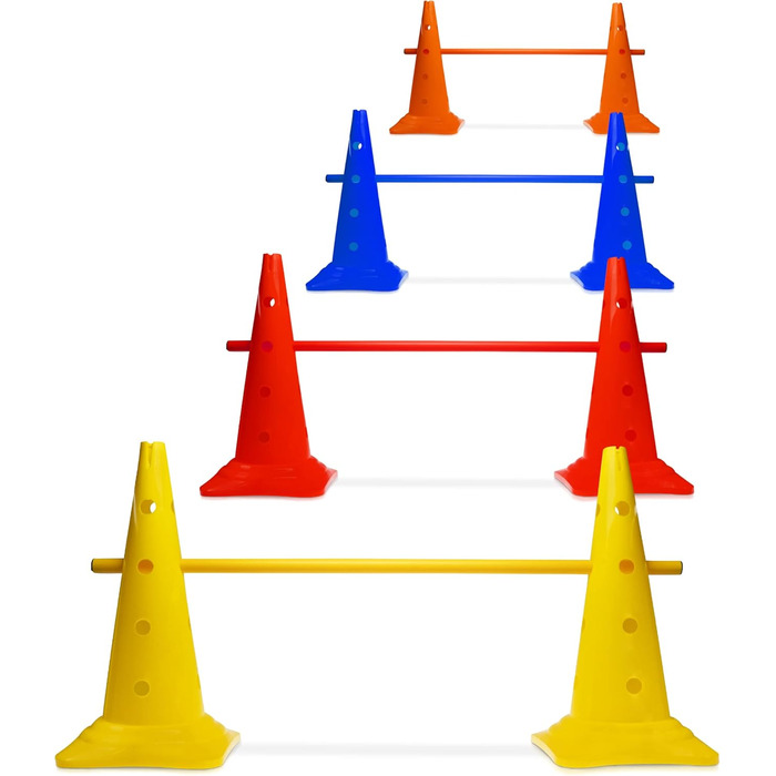 Набір для аджиліті SPORTIKEL24: 4 перешкоди для собак, коней та дітей (50 см, 100 см)