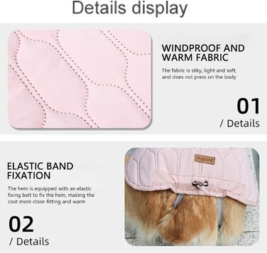 Зимовий одяг для собак: теплий, вітронепроникний зимовий жилет/манта для собак, комфортна куртка для маленьких, середніх та великих порід (сірий)
