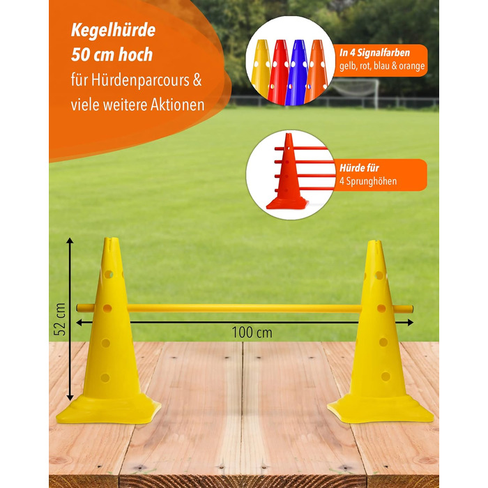 Набір для аджиліті SPORTIKEL24: 4 перешкоди для собак, коней та дітей (50 см, 100 см)