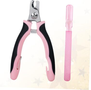 Триммер для когтів домашніх тварин BESPORTBLE: безпечний та зручний інструмент для когтів котів та собак (рожевий)